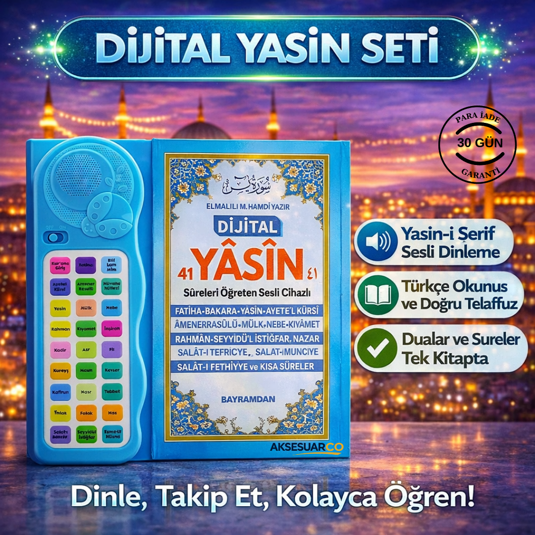 Sesli Cihaz Destekli Yasin-i Şerif Kitabı