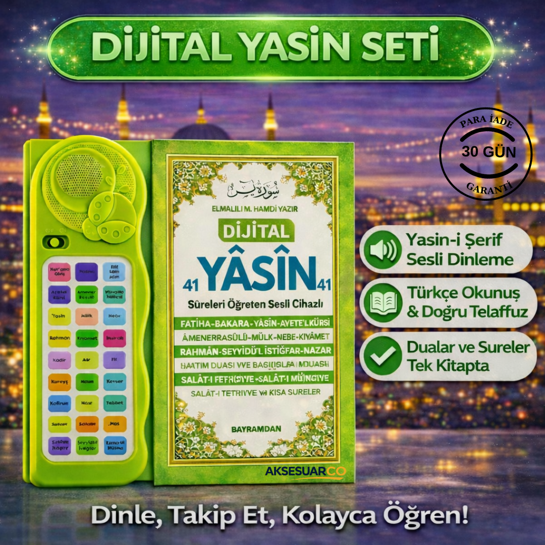Sesli Cihaz Destekli Yasin-i Şerif Kitabı
