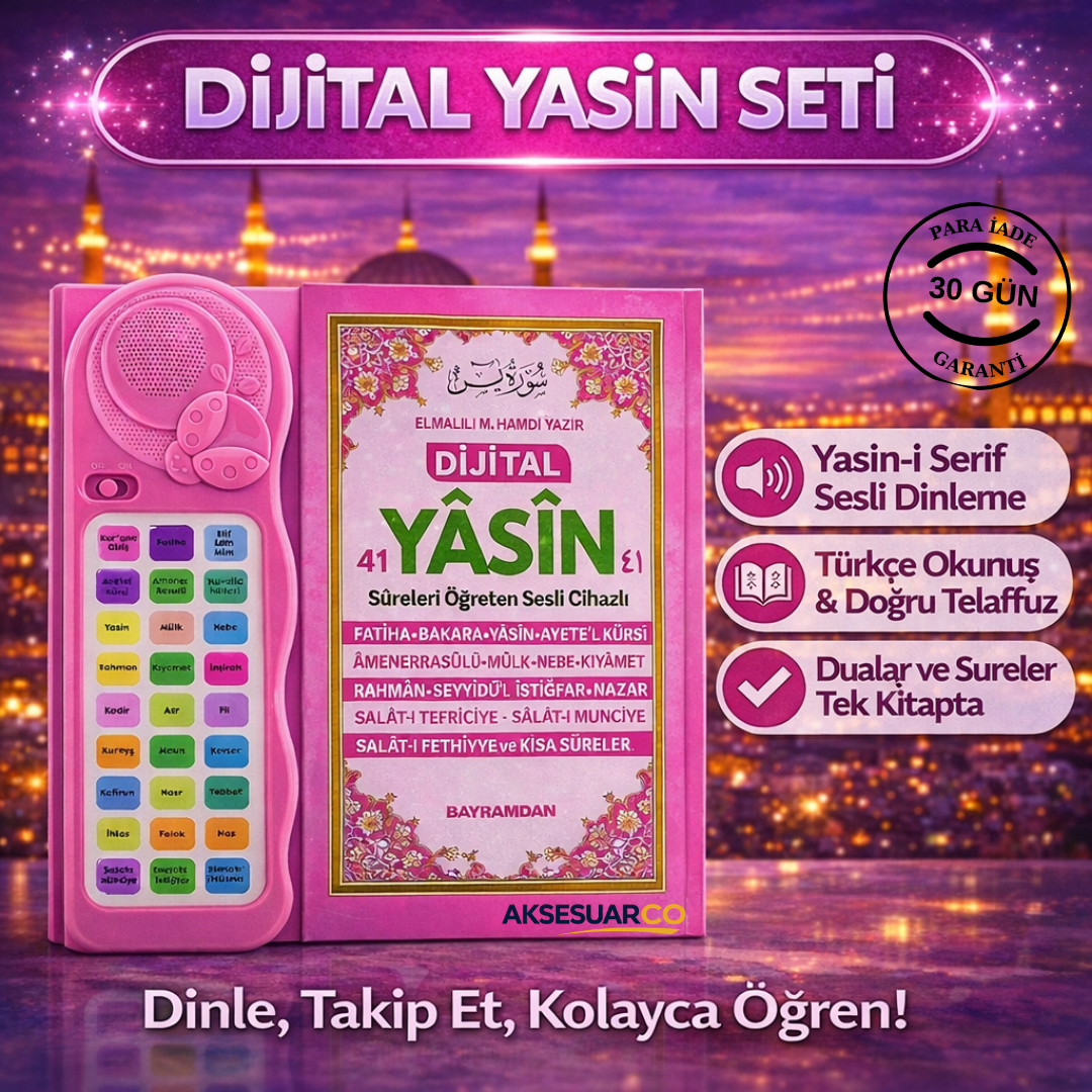 Sesli Cihaz Destekli Yasin-i Şerif Kitabı