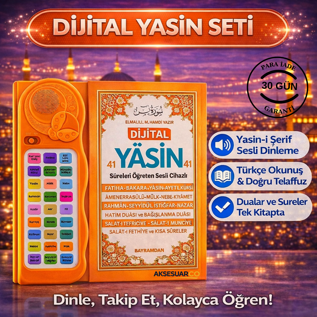 Sesli Cihaz Destekli Yasin-i Şerif Kitabı