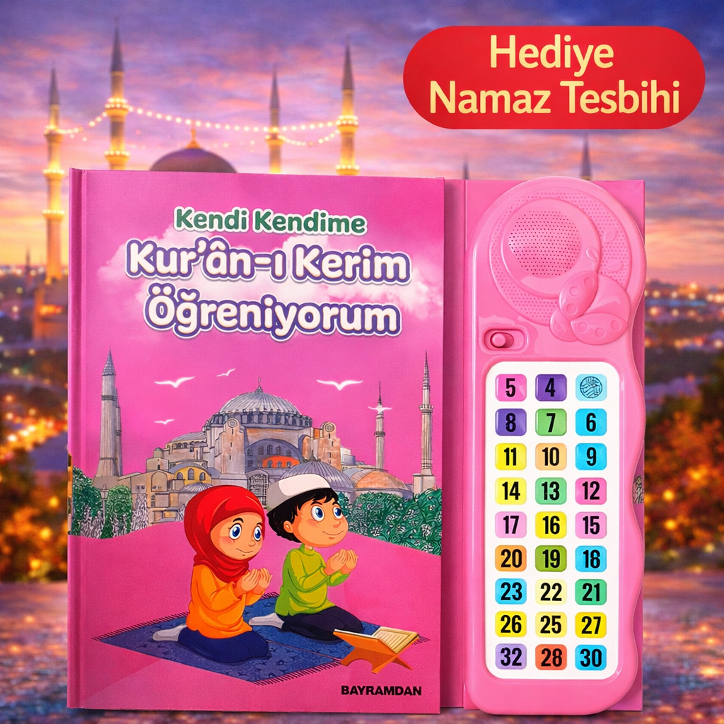 Sesli Elif-Ba Kitabı Eski Baskı - PEMBE