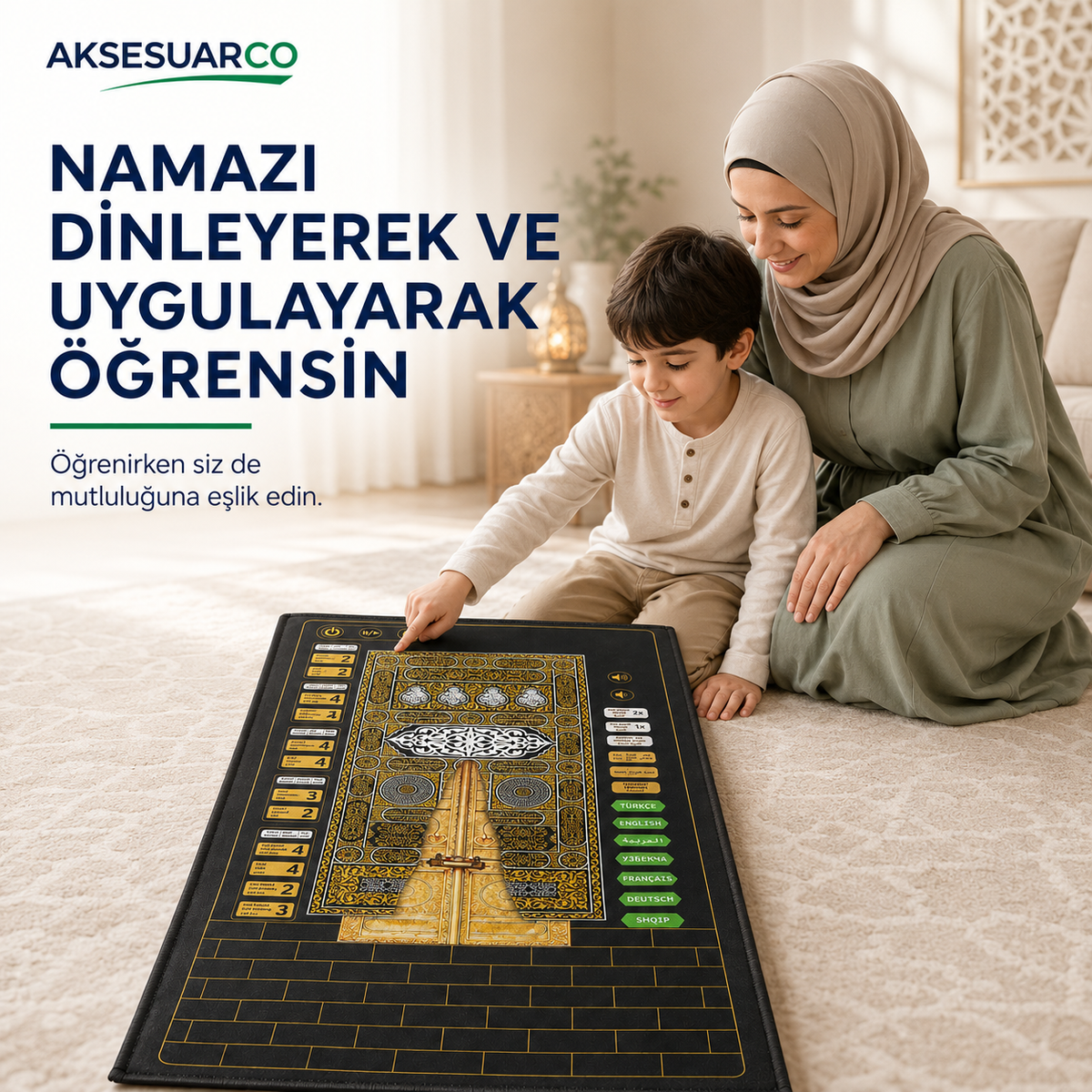 Sesli Namaz Seccadesi (Çok Fonksiyonlu)