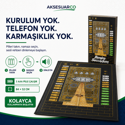 Sesli Namaz Seccadesi (Çok Fonksiyonlu)
