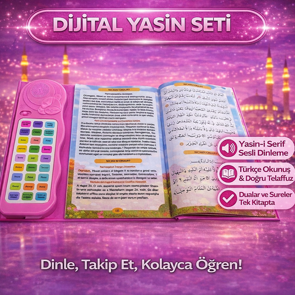 Sesli Cihaz Destekli Yasin-i Şerif Kitabı